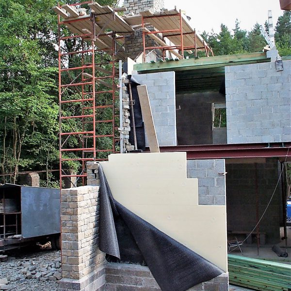 Muur Natuursteen Fundatie - Natuurstenen Muren, Brokken, Stapelbrokken