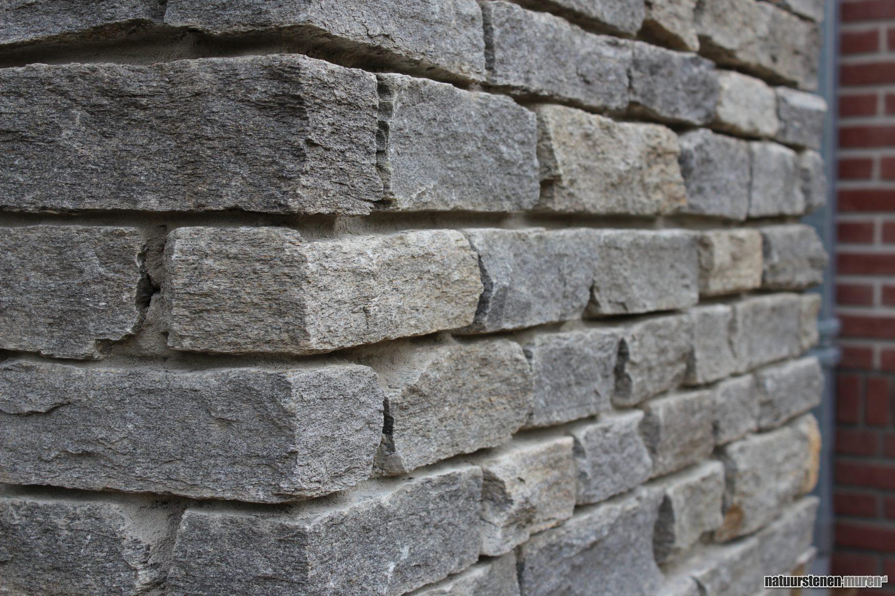 Muur Natuurstenen muren, constructieve muren van Natuursteen